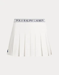 Piqué Mesh Pleated Skort