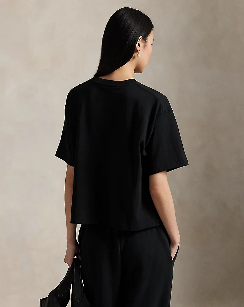 Logo Cotton Jersey Crewneck Tee