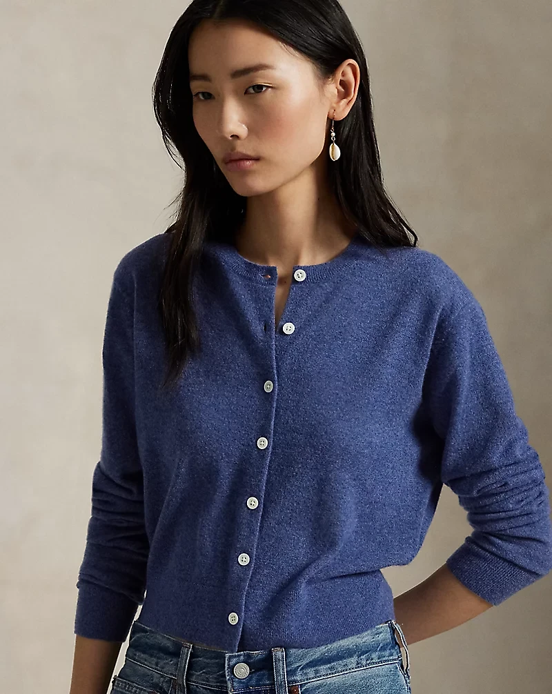 Featherweight Cashmere-Blend Cardigan