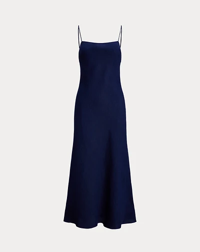 Linen Sleeveless A-Line Dress