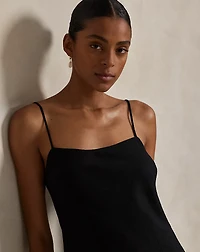 Linen Sleeveless A-Line Dress