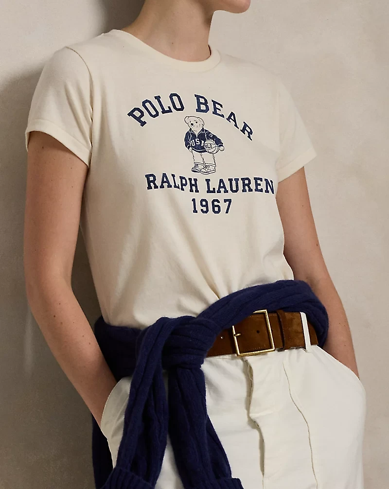 Polo Bear Cotton Jersey Tee