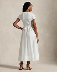 Cotton Short-Sleeve Dress