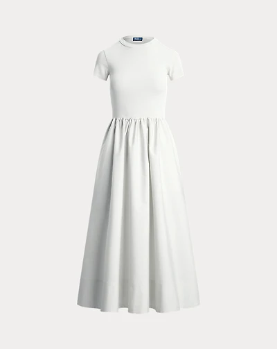 Cotton Short-Sleeve Dress