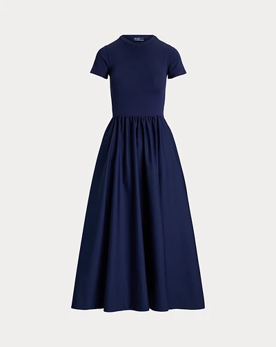 Cotton Short-Sleeve Dress