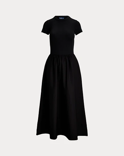 Cotton Short-Sleeve Dress