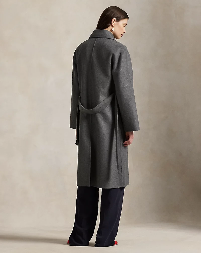 Double-Breasted Cashmere Trench Coat