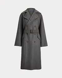 Double-Breasted Cashmere Trench Coat