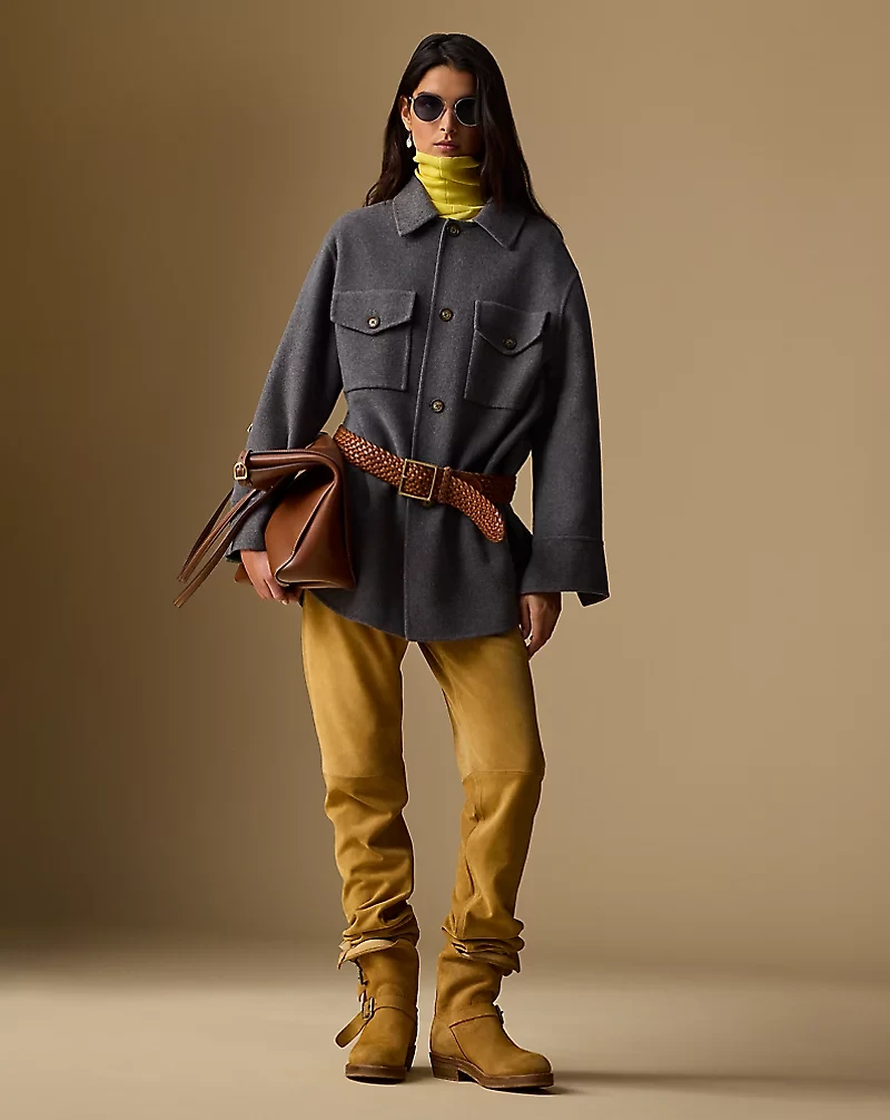 Double-Faced Wool Shirt Jacket
