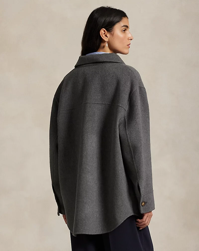 Double-Faced Wool Shirt Jacket