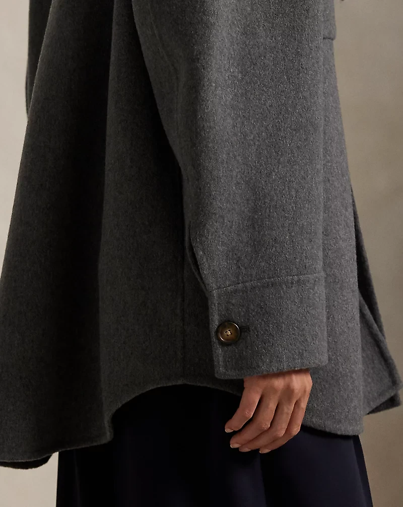 Double-Faced Wool Shirt Jacket
