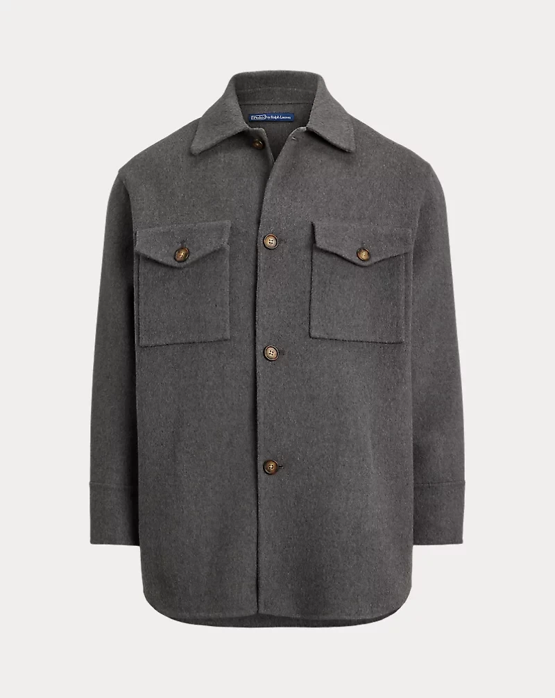 Double-Faced Wool Shirt Jacket