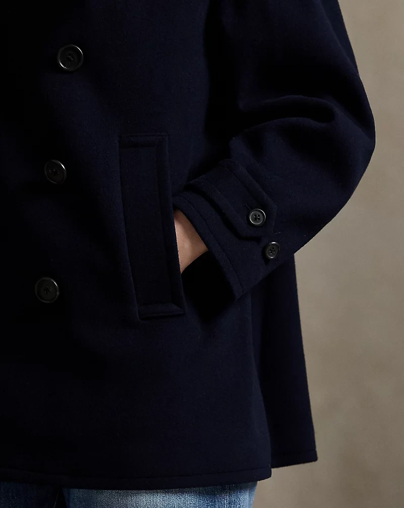 Wool Melton Peacoat