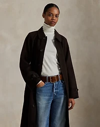 Wool-Cashmere-Blend Balmacaan Coat