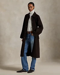 Wool-Cashmere-Blend Balmacaan Coat