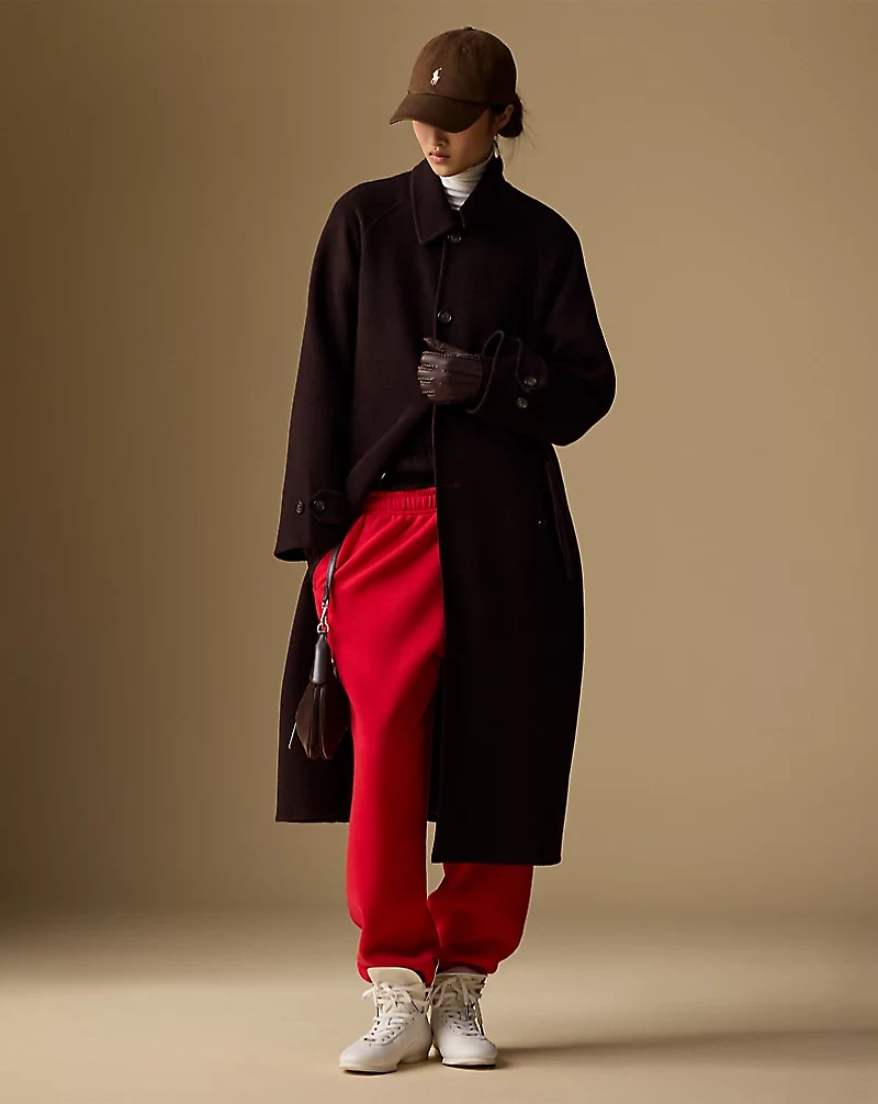Wool-Cashmere-Blend Balmacaan Coat