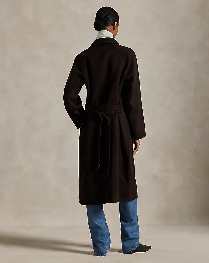 Wool-Cashmere-Blend Balmacaan Coat