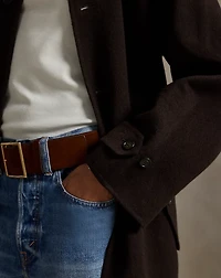 Wool-Cashmere-Blend Balmacaan Coat