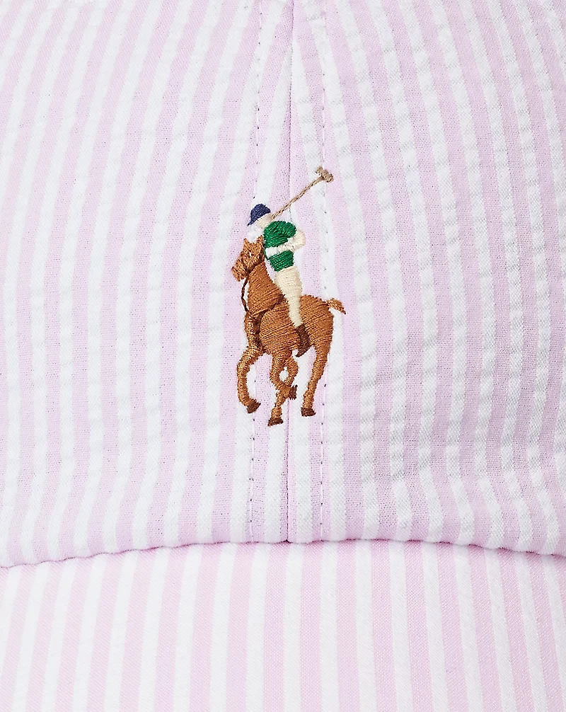 Seersucker Ball Cap