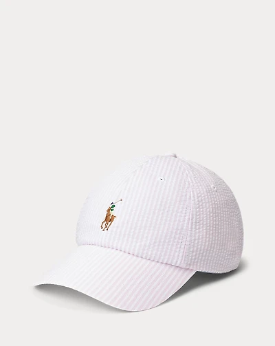 Seersucker Ball Cap