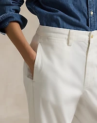 Cotton Chino Straight-Leg Pant