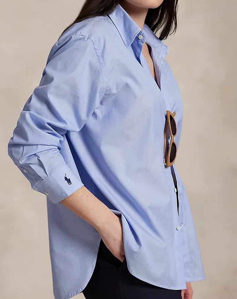End-On-End Oversize Fit Cotton Shirt