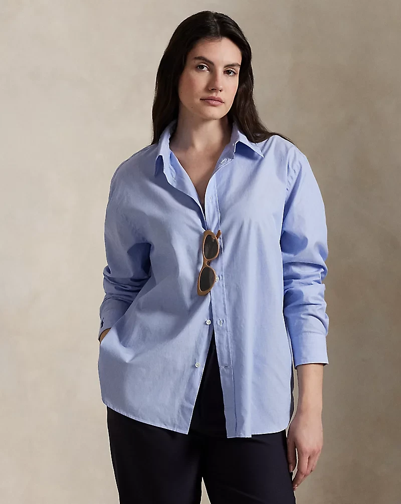 End-On-End Oversize Fit Cotton Shirt