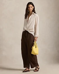 Oversize Fit Linen Shirt