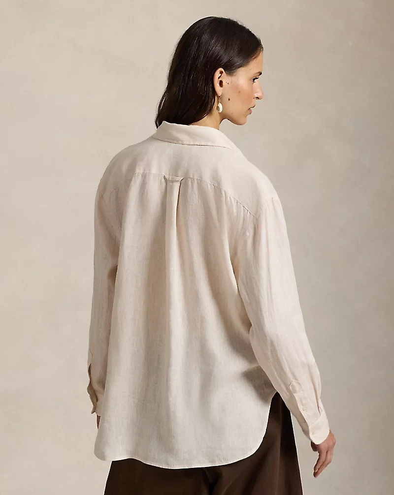 Oversize Fit Linen Shirt