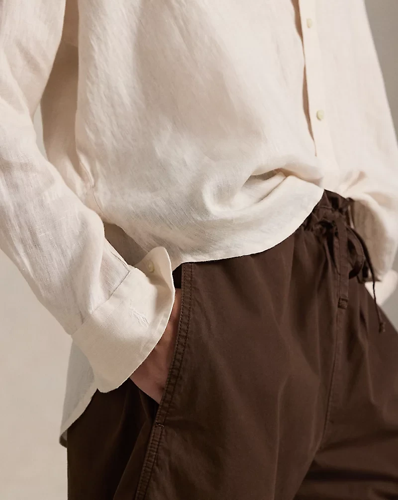 Oversize Fit Linen Shirt
