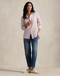 Oversize Fit Linen Shirt