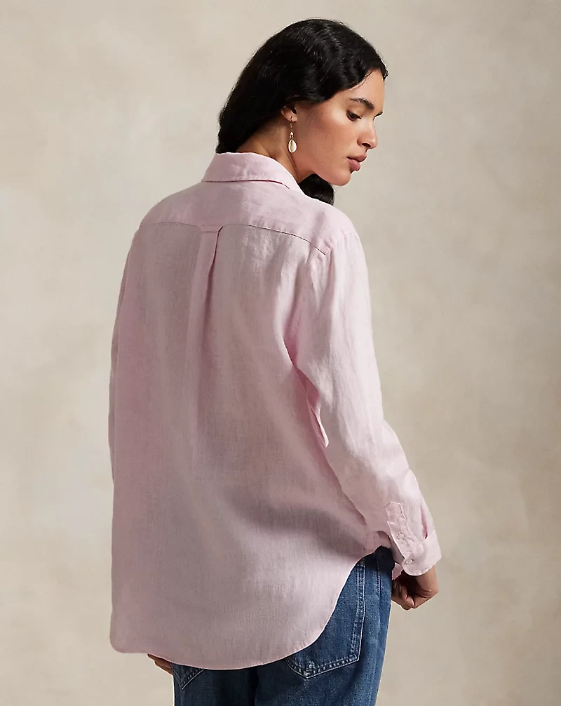 Oversize Fit Linen Shirt
