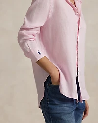 Oversize Fit Linen Shirt