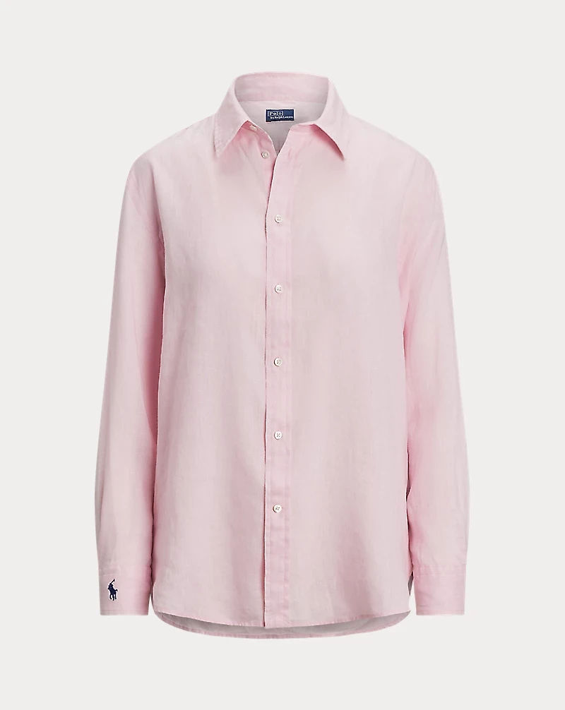 Oversize Fit Linen Shirt