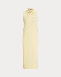 Stretch-Cotton Sleeveless Polo Dress