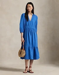 Cotton Long-Sleeve Dress
