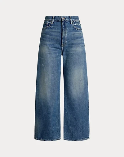 High-Rise Wide-Leg Crop Jean