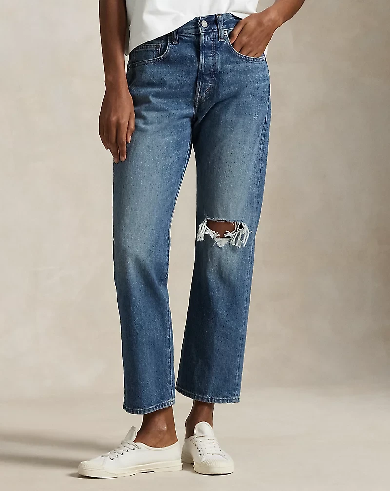 Relaxed Straight Crop Jean