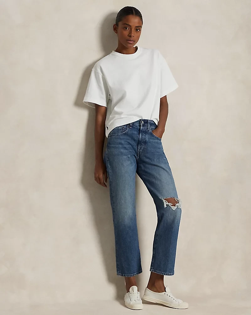 Relaxed Straight Crop Jean