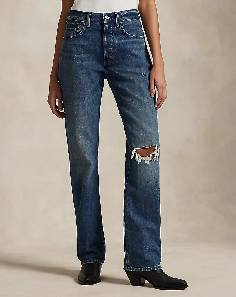 High-Rise Relaxed Straight Jean