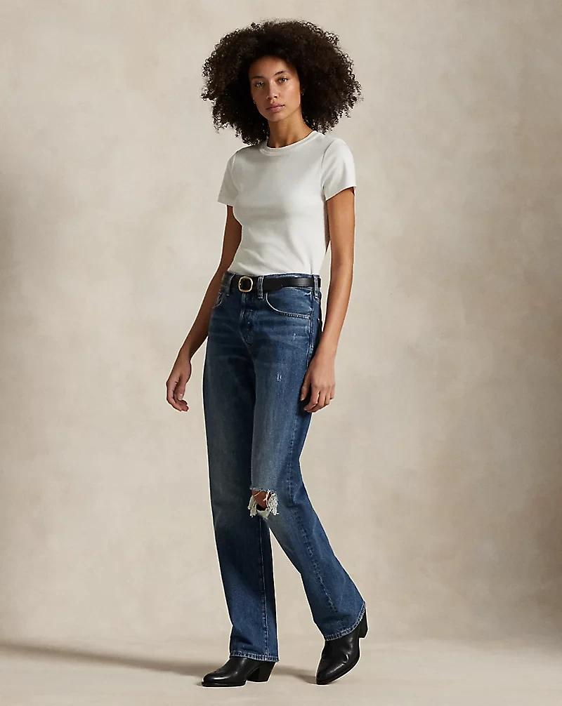 High-Rise Relaxed Straight Jean