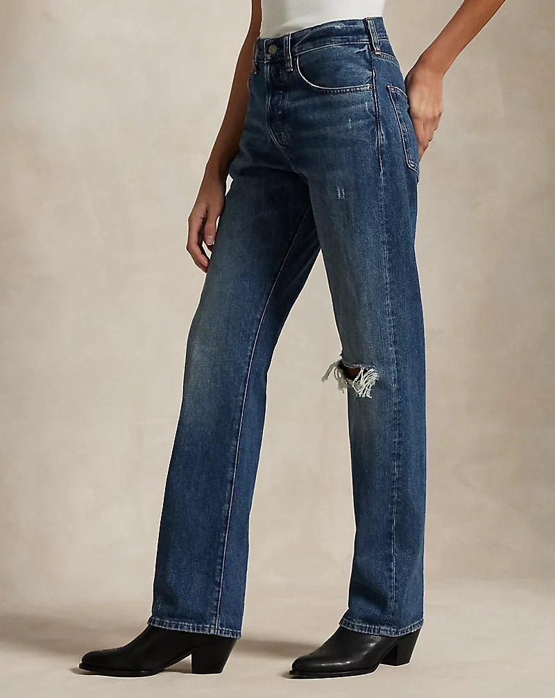 High-Rise Relaxed Straight Jean
