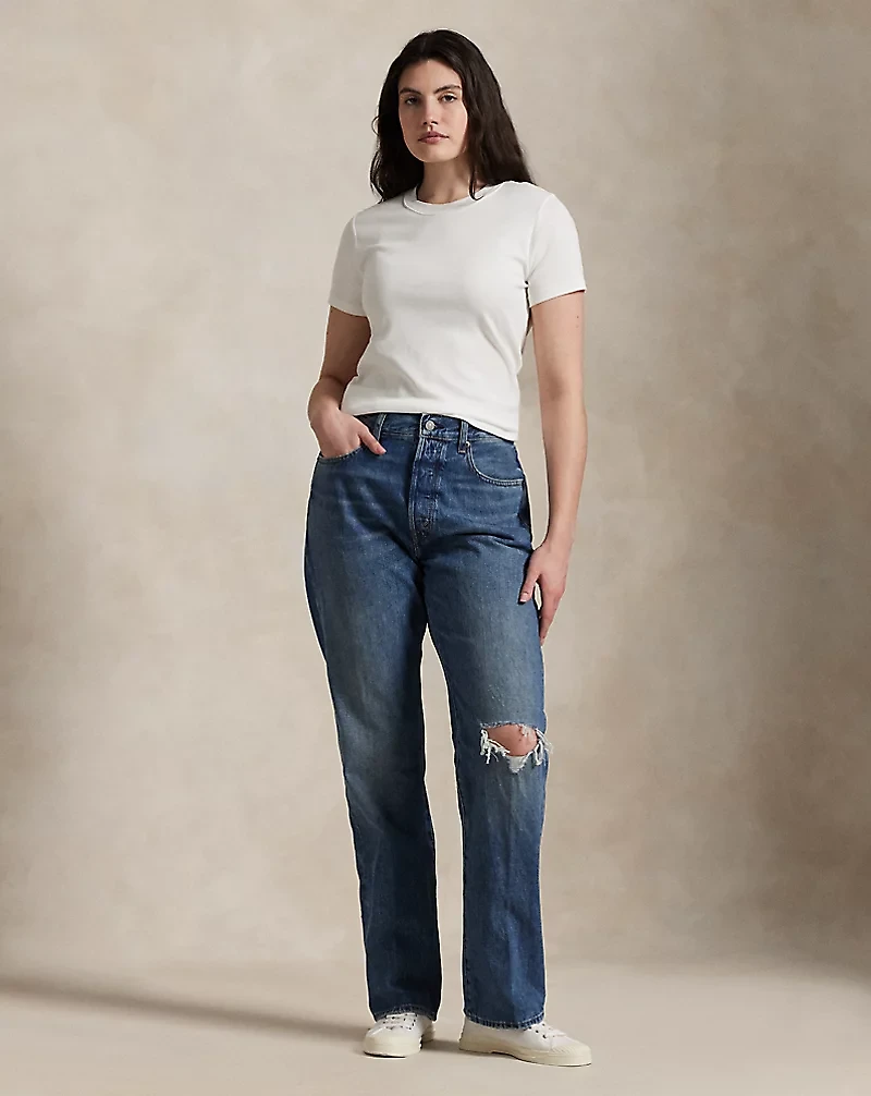 High-Rise Relaxed Straight Jean