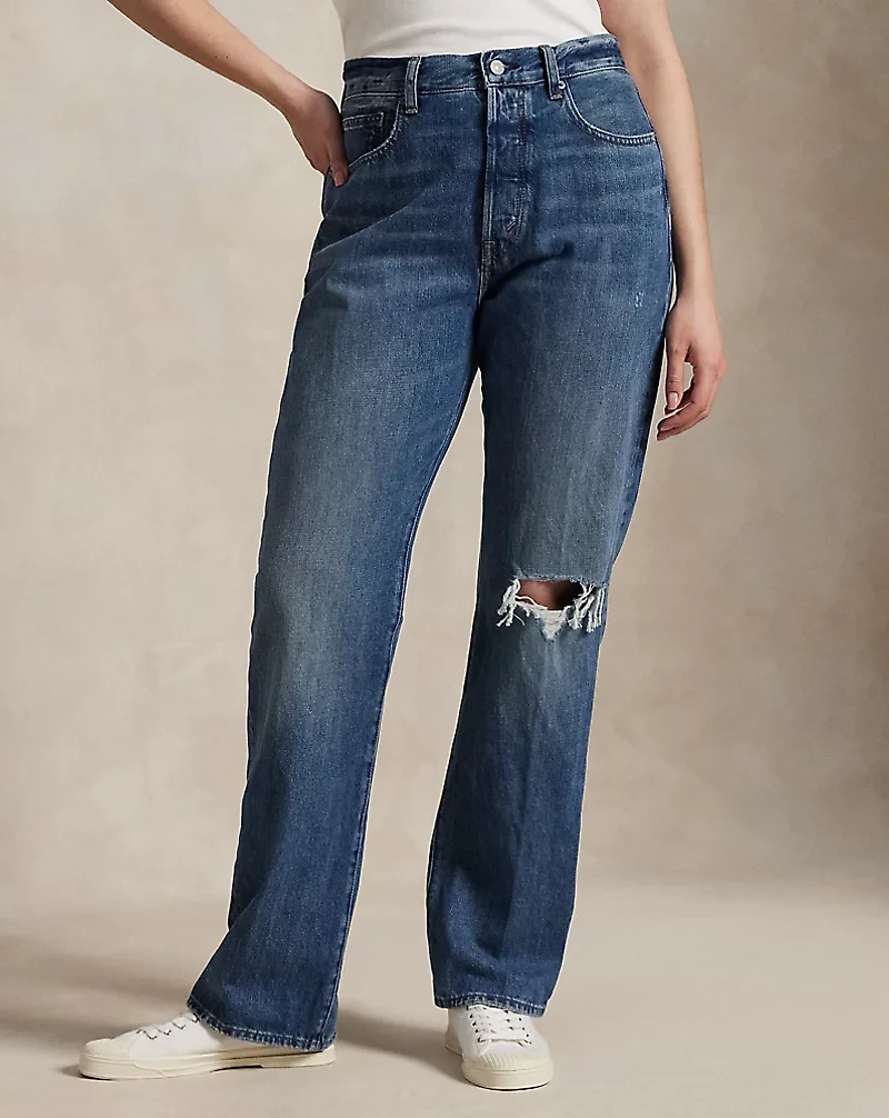 High-Rise Relaxed Straight Jean