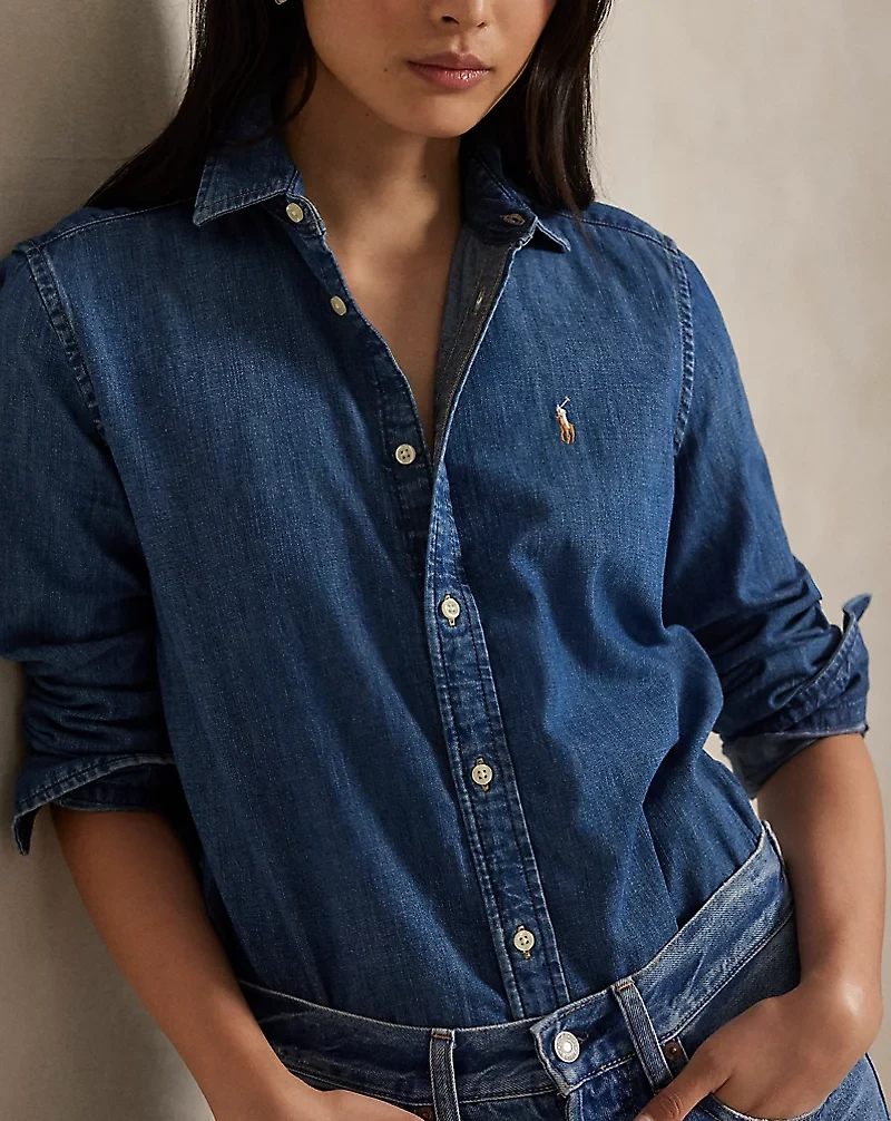 Slim Fit Denim Shirt