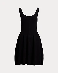 Cable-Knit Sleeveless Sweater Dress