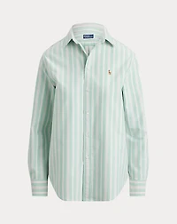 Classic Fit Striped Cotton Oxford Shirt