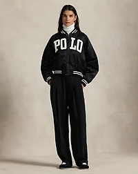 Logo Satin Bomber Jacket