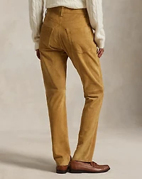 Suede Relaxed Straight Pant