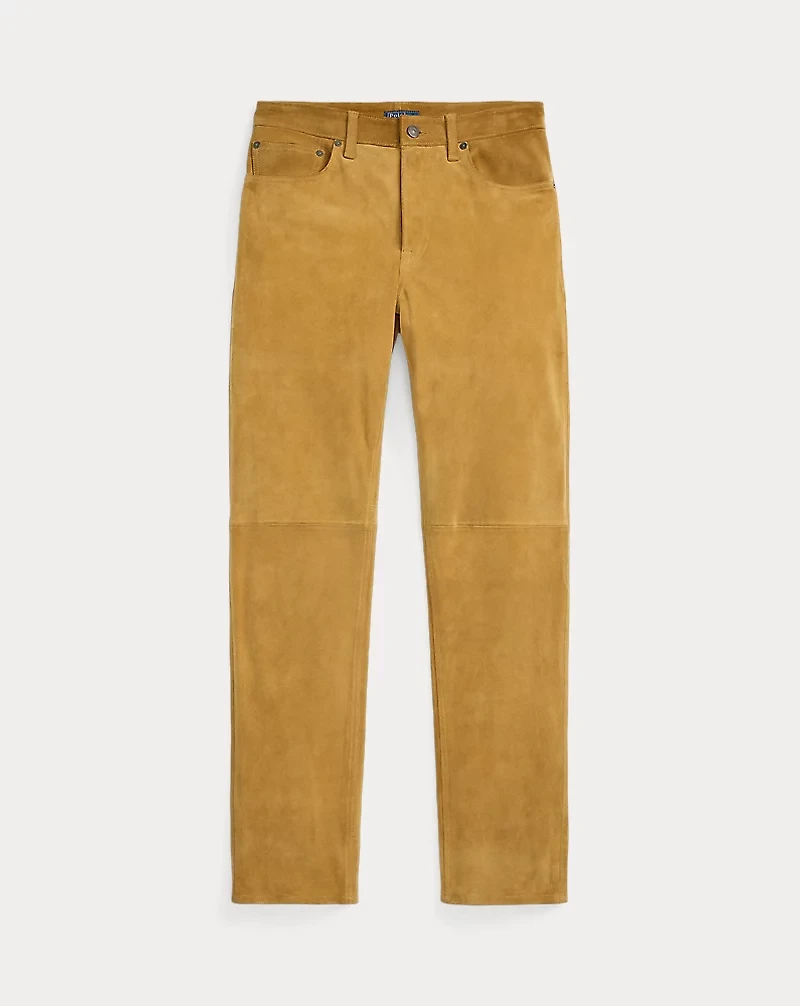 Suede Relaxed Straight Pant